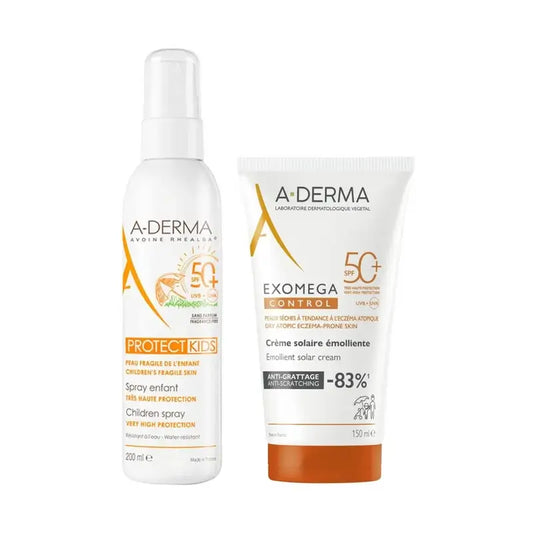 A-Derma Exomega Ctrl Crema Spf 50+ 150Ml Ad + Aderma Protect Spray Solar Infantil Spf50+ 200 Ml