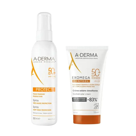 A-Derma Exomega Ctrl Crema Spf 50+ 150Ml Ad + Aderma Protect Spray Solar Spf50+ 200 Ml