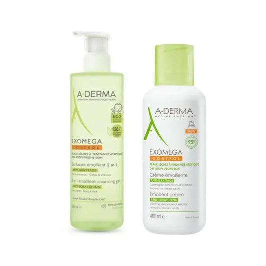 A-Derma Exomega Gel 2 En 1 + Exomega Crema 400Ml
