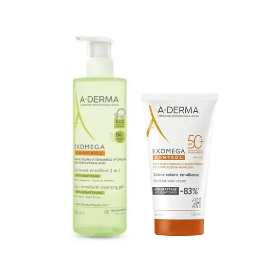 A-Derma Exomega Gel 2 En 1 + Exomega Spf50+