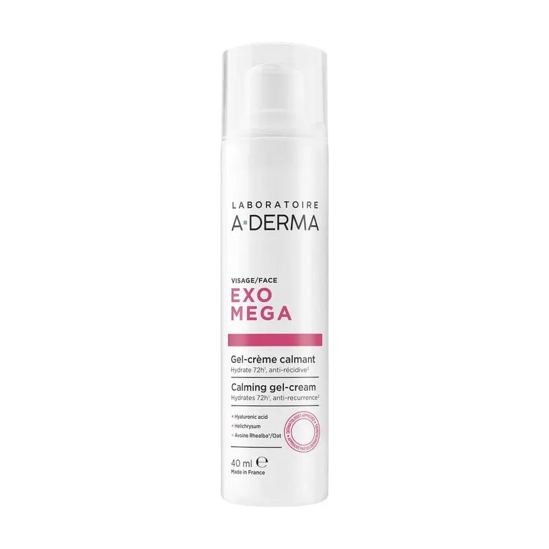 A-Derma Exomega Gel-Crema Facial Calmante, 40 ml