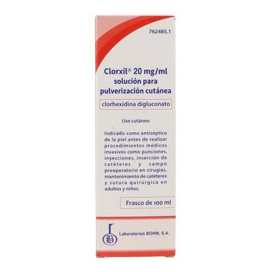 Clorxil 20 mg/ml Solución para Pulverización Cutánea, 100 ml
