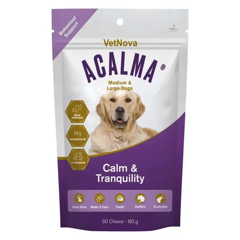 Acalma Medium & Large Dogs, 30 caramelos masticable
