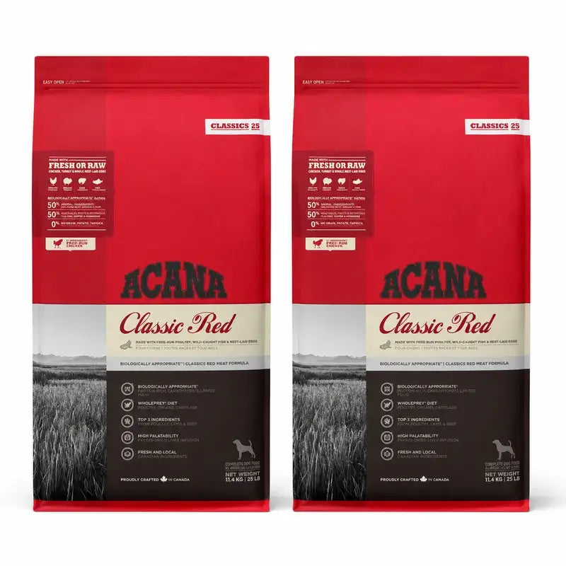 Acana Canine Adult Classics Red 2 X 14,5 Kg Pienso Para Perros , pack 2