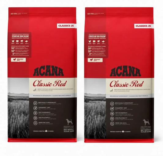 Acana Canine Adult Classics Red 14,5 Kg Pienso Para Perros , pack 2