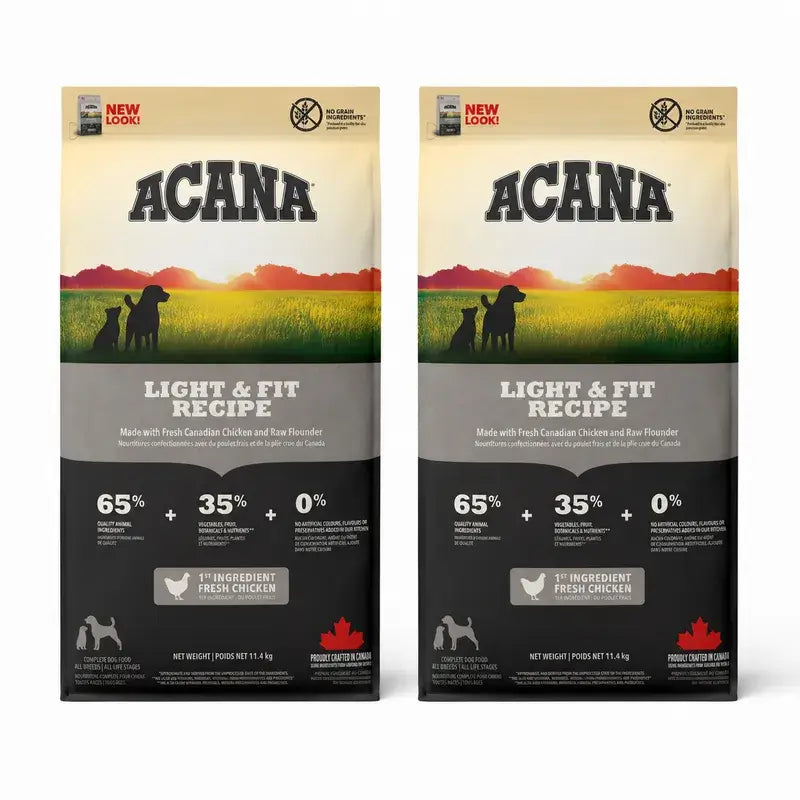 Acana Canine Adult Light 2 X 11,4 Kg Pienso Para Perros , pack 2