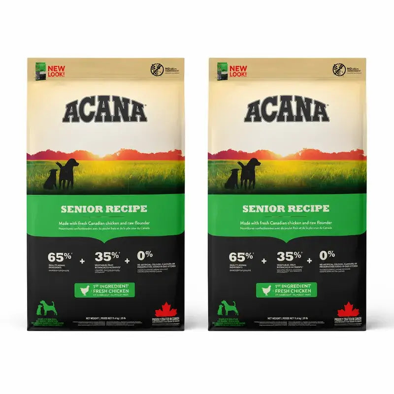 Acana Canine Senior 2 X 11,4 Kg Pienso Para Perros , pack 2