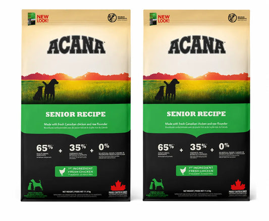 Acana Canine Senior 11,4 Kg Pienso Para Perros , pack 2