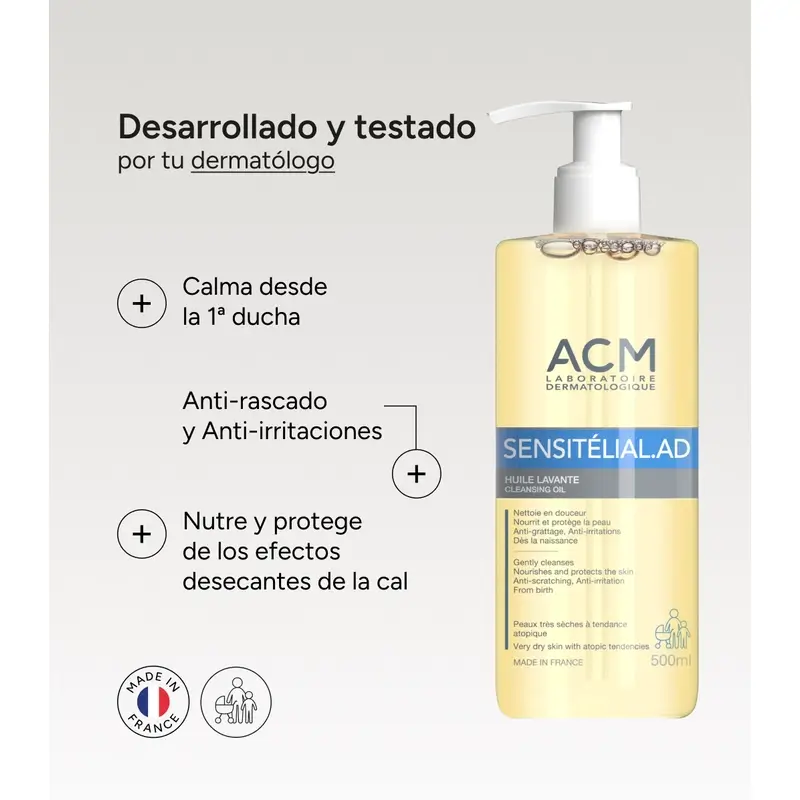 Acm Laboratoires Sensitelial.Ad Aceite Lavante 500 Ml