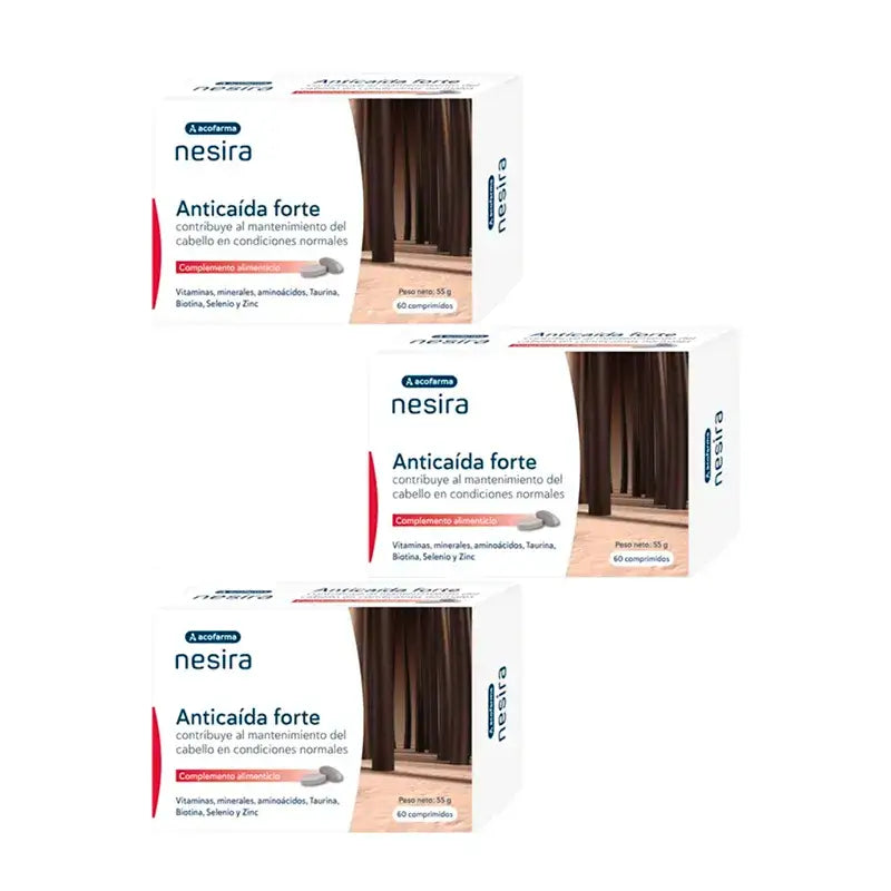 Acofar Nesira Anticaida Forte, Pack 3 x 60 comprimidos