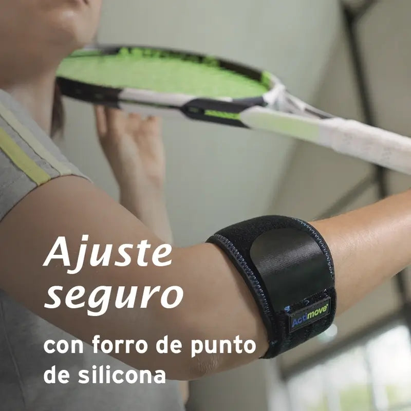 Actimove  Cincha Ajustable Para El Codo, Color Negro, Talla Universal