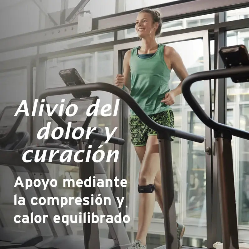 Actimove Cincha Patelar Ajustable, Color Negro, Talla Universal