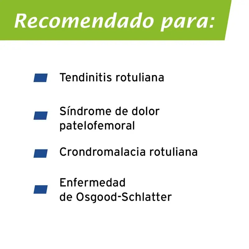 Actimove Cincha Patelar Ajustable, Color Negro, Talla Universal