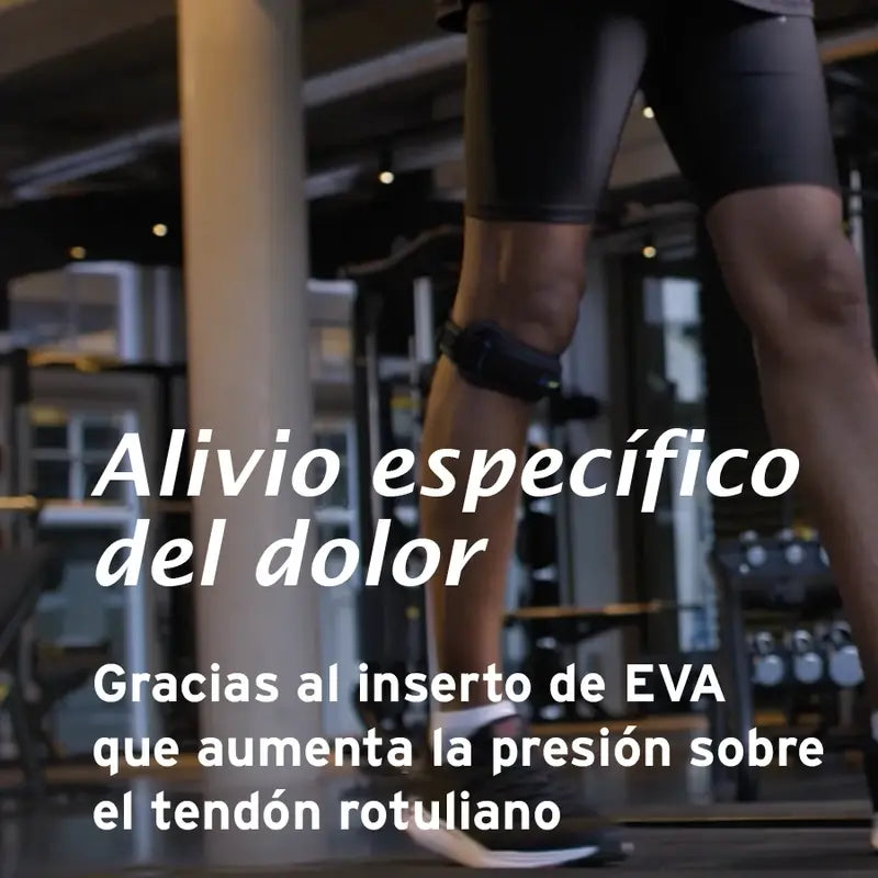Actimove Cincha Patelar Ajustable, Color Negro, Talla Universal