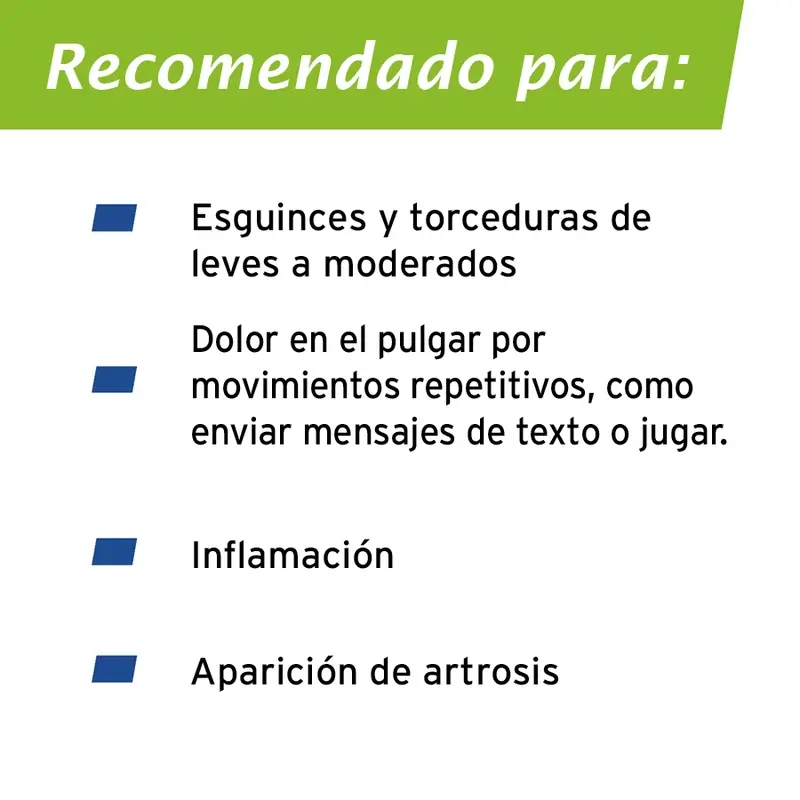 Actimove Estabilizador de Pulgar con Férulas Color Negro