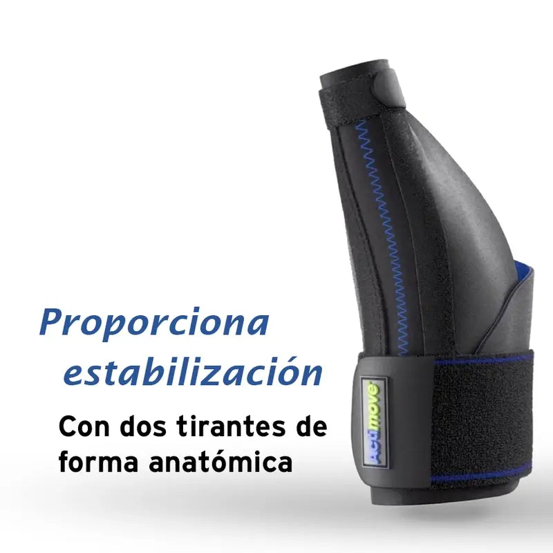 Actimove Estabilizador de Pulgar con Férulas Color Negro
