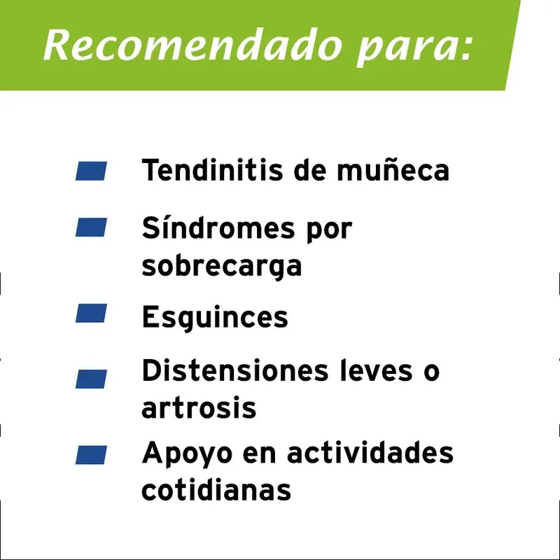 Actimove  Muñequera Elástica Ajustable, Talla Universal