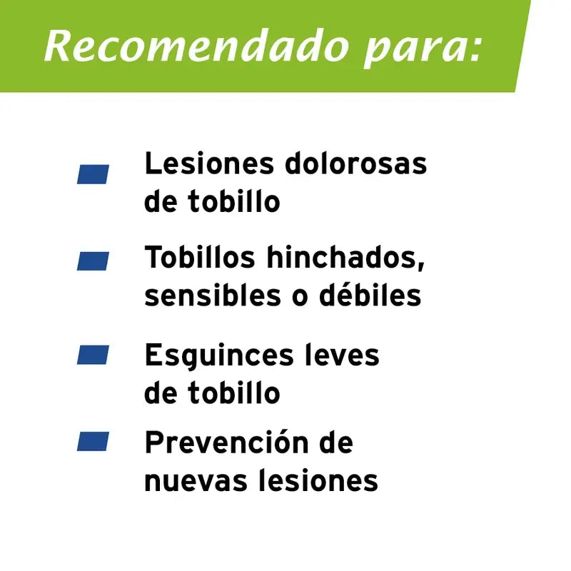 Actimove Tobillera Elástica Con Cincha Estabilizadora Ajustable, Color Negro, Talla  S