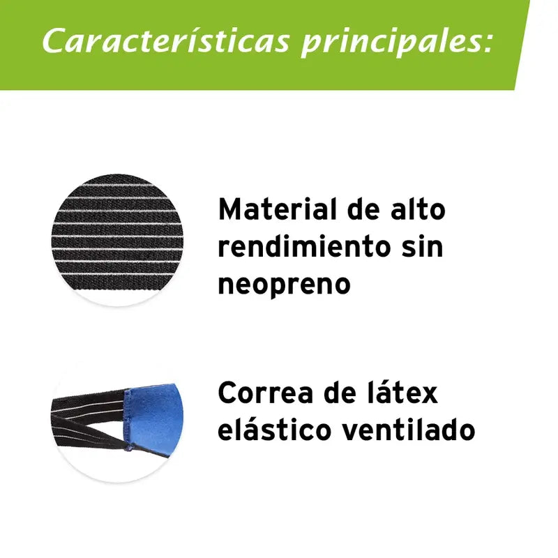 Actimove Tobillera Elástica Con Cincha Estabilizadora Ajustable, Color Negro, Talla  S