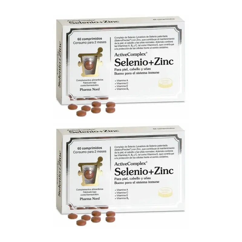 Activecomplex Selenio + Zinc, 2X60 Comprimidos