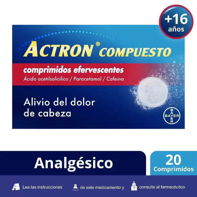 Actron Compuesto 20 Comprimidos Efervescentes