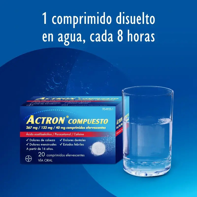 Actron Compuesto 20 Comprimidos Efervescentes