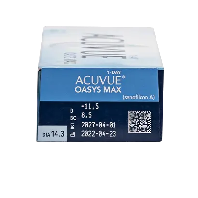 Acuvue 1 Day Oasys Max  Lentillas Diarias , 30 unidades - -6.00, 9.0