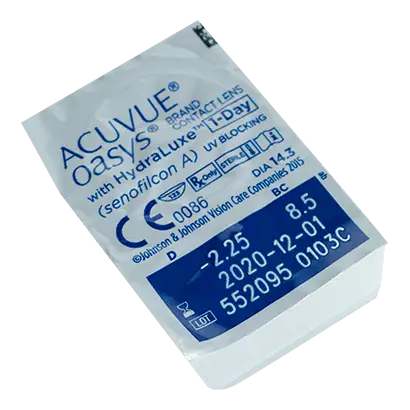 Acuvue 1 Day Oasys With Hydraluxe Lentillas Diarias , 30 unidades - -3.00, 9.0, 14.30