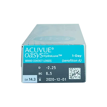 Acuvue 1 Day Oasys With Hydraluxe Lentillas Diarias , 30 unidades - +3.25, 9.0, 14.30