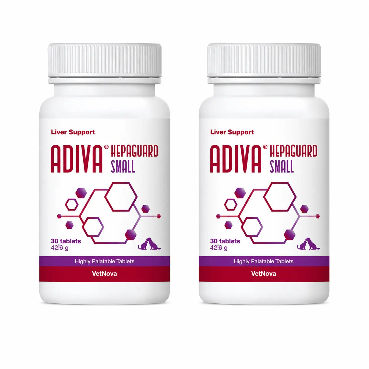 Adiva Vetnova Adiva Hepaguard Small, 30 Comprimidos , pack 2