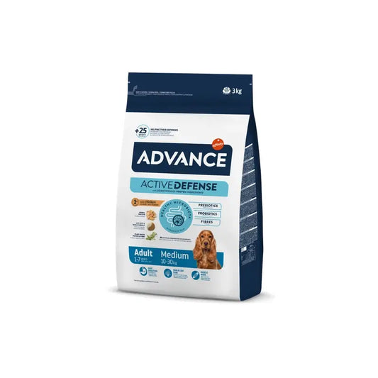 Advance Canine Adult Medium Pollo Arroz 3Kg, pienso para perros