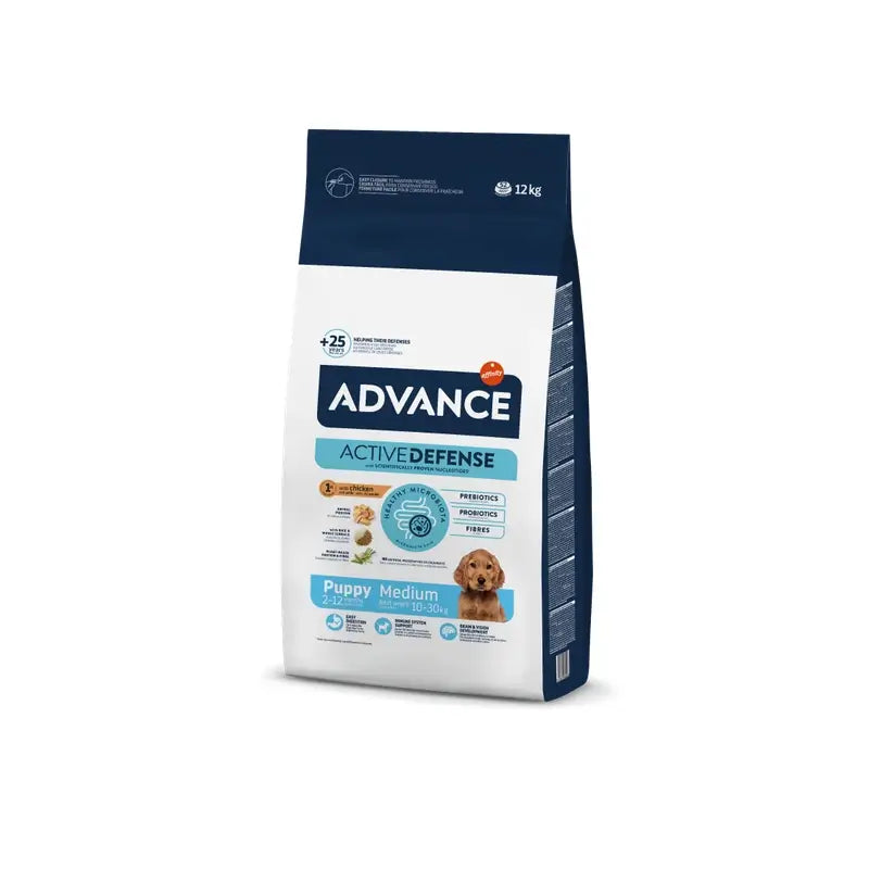 Advance Canine Puppy Medium Pollo Arroz 12Kg, pienso para perros