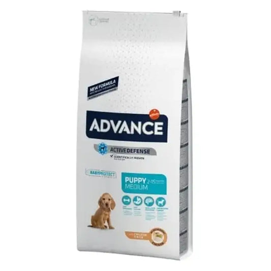 Advance Canine Puppy Medium Pollo Arroz 3Kg, pienso para perros