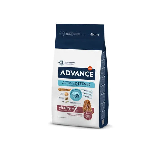 Advance Canine Senior Medium Pollo Arroz 12Kg, pienso para perros