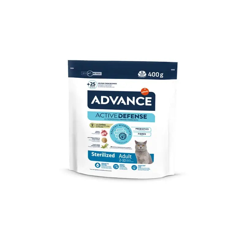 Advance Feline Adult Esterilizado Pavo 400Gr, pienso para gatos