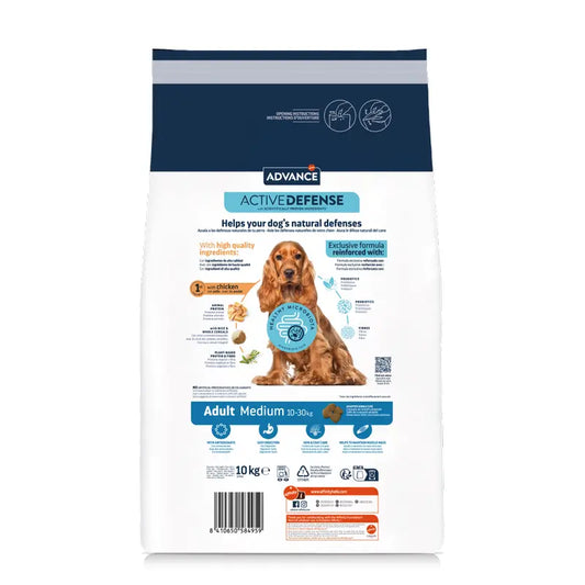 Advance Pienso Para Perros, Medium, Con Pollo, Superpremium, 10 kg