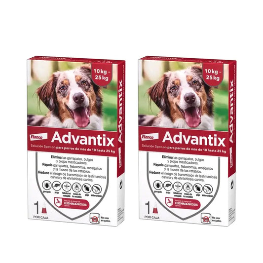 Advantix Mono Pipeta, 2,5 Ml 10-25Kg, 2 Unidades