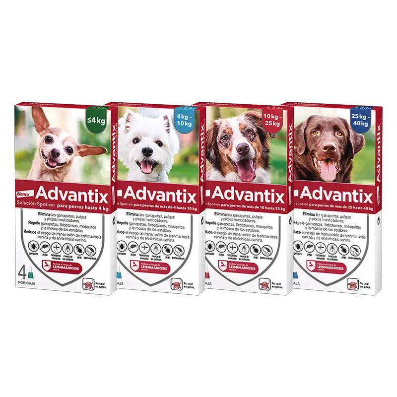Advantix Mono Pipeta, 4,0 Ml +25Kg, 2 Unidades