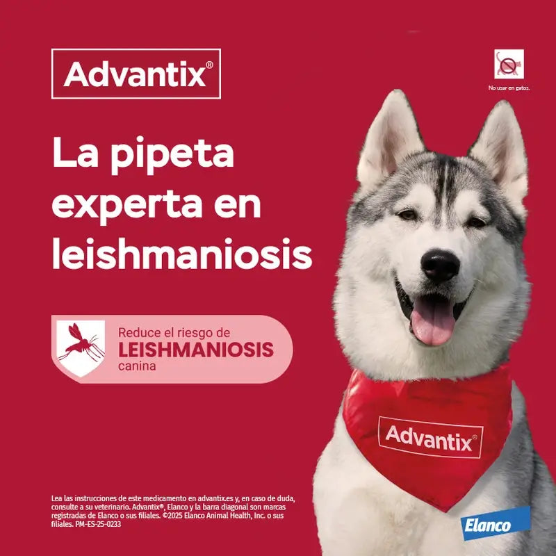 Advantix Mono Pipeta, 4,0 Ml +25Kg, 2 Unidades