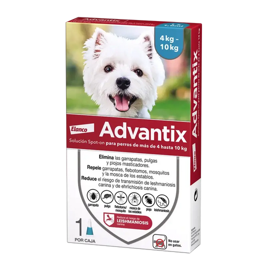 Advantix Pipeta Desparasitante Perros 4-10Kg, 1Ml