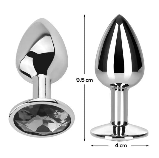 Compra Intense Plug Anal Metal Aluminio Con Cristal Plata Talla M al mejor precio. Compra Intense Plug Anal Metal Aluminio Con Cristal Plata Talla M al mejor precio.