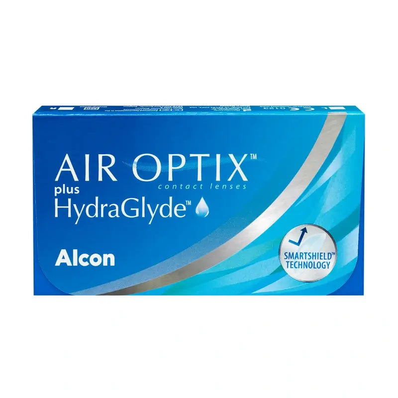 Air Optix Plus Hydraglade Lentillas Esféricas Mensuales , 3 unidades - +0.50, 8.6, 14.2