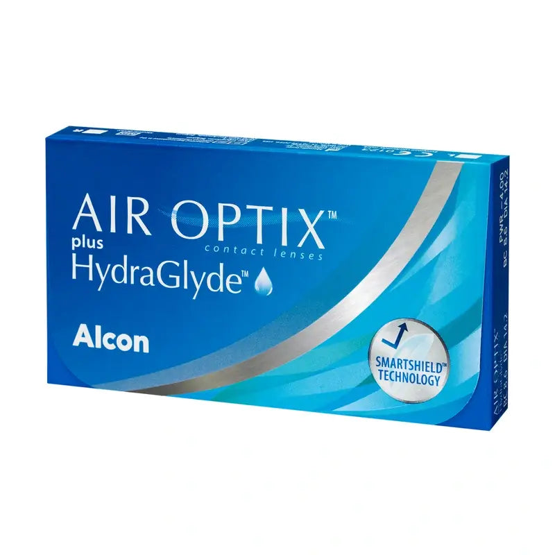 Air Optix Plus Hydraglade Lentillas Esféricas Mensuales , 3 unidades - +4.25, 8.6, 14.2