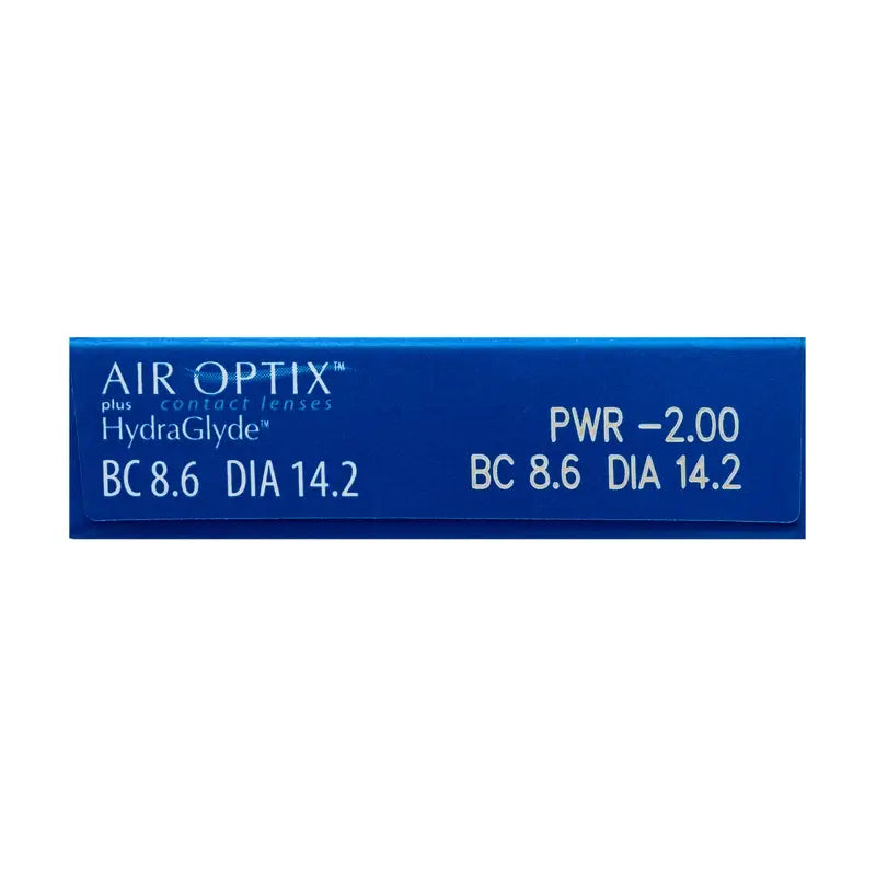 Air Optix Plus Hydraglade Lentillas Esféricas Mensuales , 6 unidades - -0.25, 8.6, 14.2