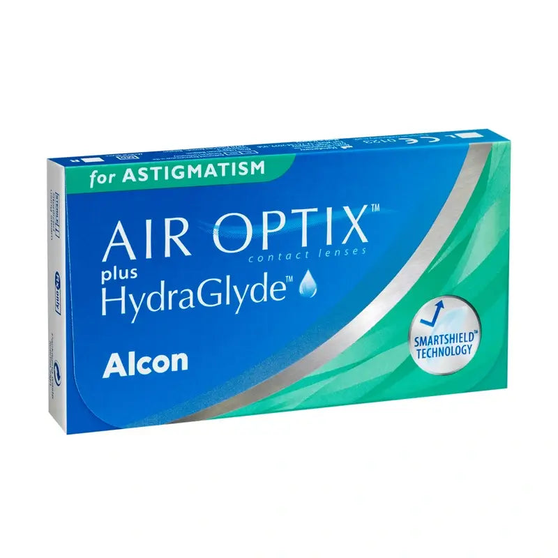Air Optix Plus HydraGlyde Lentillas Tóricas Mensuales , 6 unidades - -6.50, -1.25, 90, 8.7, 14.50