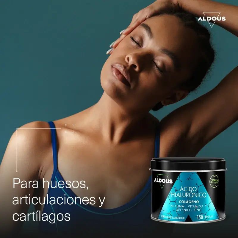 Aldous Bio Ácido Hialurónico Con Colágeno, Vitaminas Y Minerales, 120 caspsulas