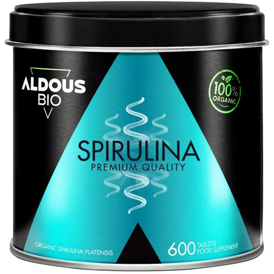 Aldous Bio Espirulina Ecológica Premium, 600 unidades