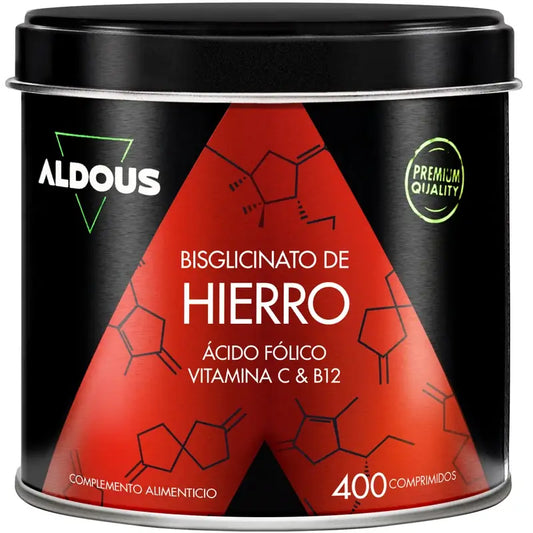 Aldous Bio Hierro Vitamina C, B12 Y Ácido Fólico , 200 capsulas