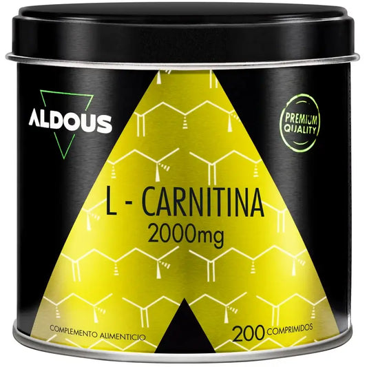 Aldous Bio L Carnitina 2000Mg Suplemento Pre Entreno Y Recuperador Muscular , 200 comprimidos