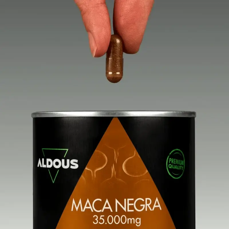 Aldous Bio Maca Negra Peruana Complex Arginina, Zinc, Vitamina C, B12 Y B6 , 200 capsulas
